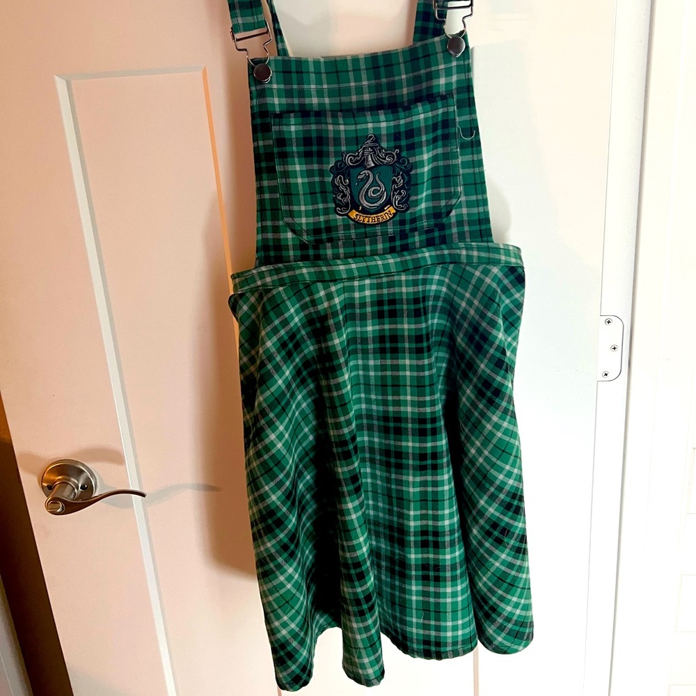 Harry Potter Slytherin house jumper dress from Hot Topic. Worn once.